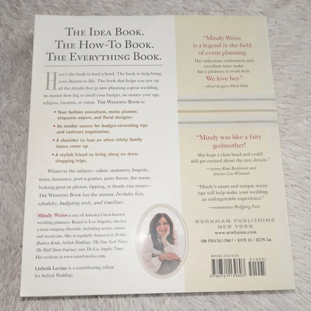 The Wedding Book: The Big Book for Your Big Day by Mindy Weiss & Lisbeth Levine